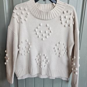 Alter'd State Cream Textured Women's Sweater